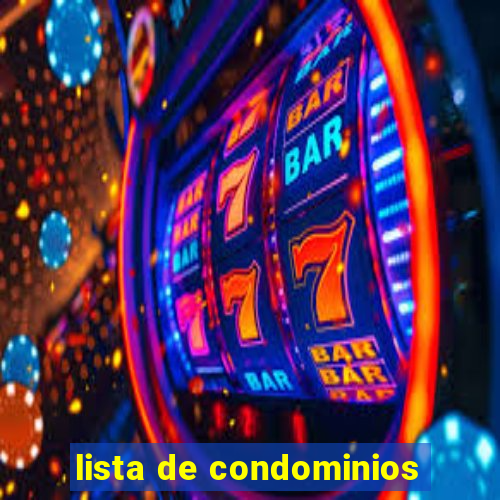 lista de condominios